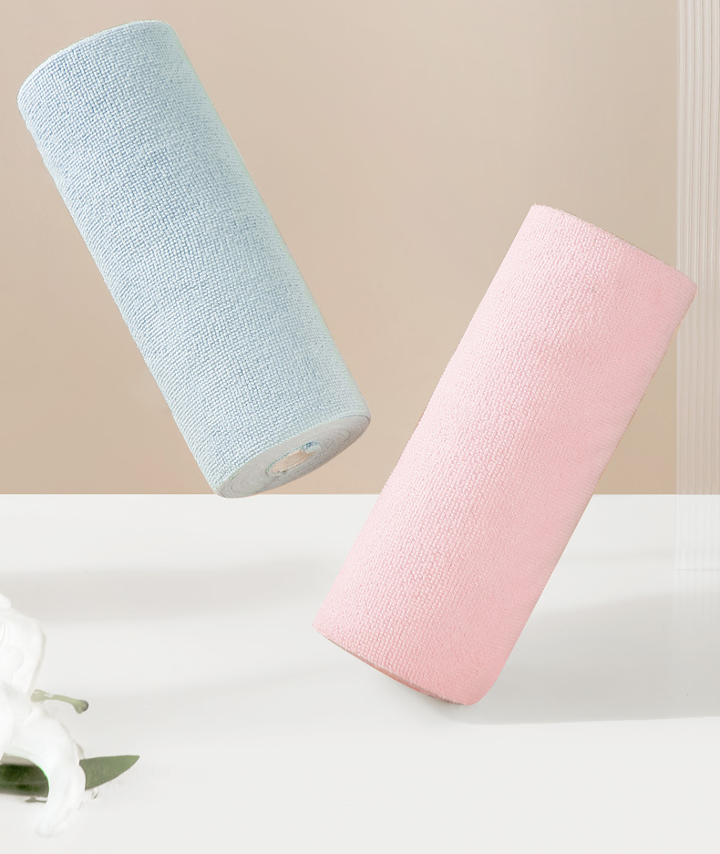 Microfiber Roll Cleaning Cloths For Kitchen Wet And Dry Use_voghion.com