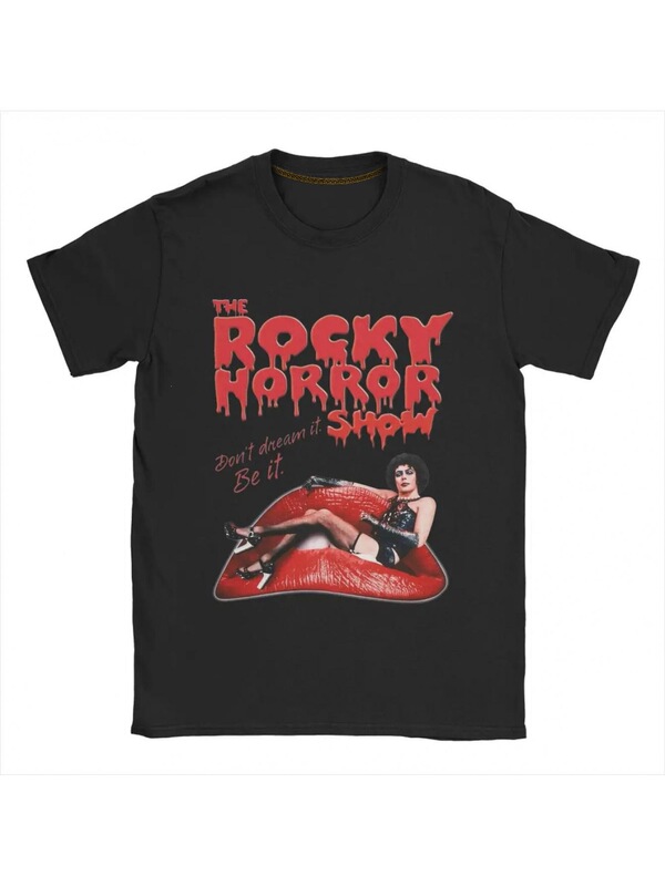 European size cotton T-shirt for men, retro round neck design, featuring a "Looney Tunes" theme, made from a blend of materials, short style