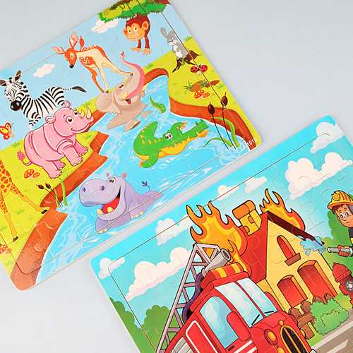 New 40-piece wooden children's jigsaw puzzle early childhood educational toys wholesale manufacturer