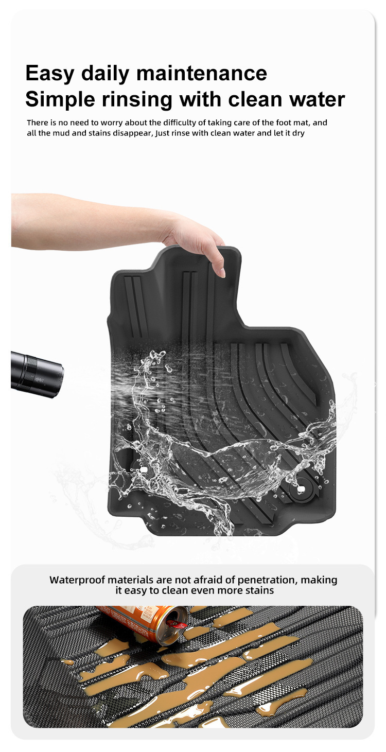 Suitable for 25 Crown Estate Crown Car Floor Mats, Fully Environmentally Friendly Tpe Floor Mats, Trunk Mats, Cross-Border