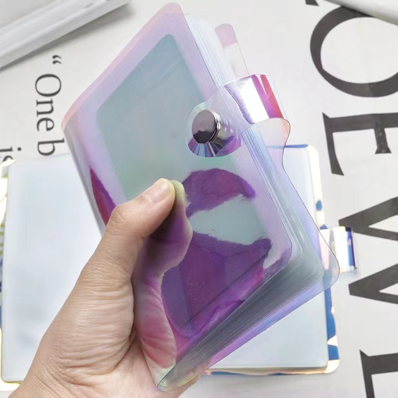 Nuevo libro de acero transfronterizo de manicuras 20 folleto transparente de manicuras simple de gran capacidad de almacenamiento esmerilado