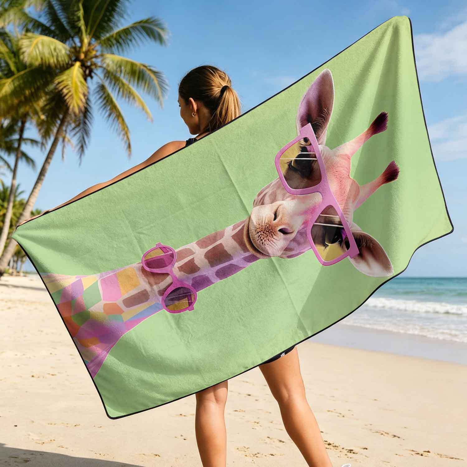 2-piece dual-use car seat cover, ultra-fine fiber, can be used as a beach towel, printed car protective seat cover 13