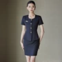 夏季气质短袖美容院工作服