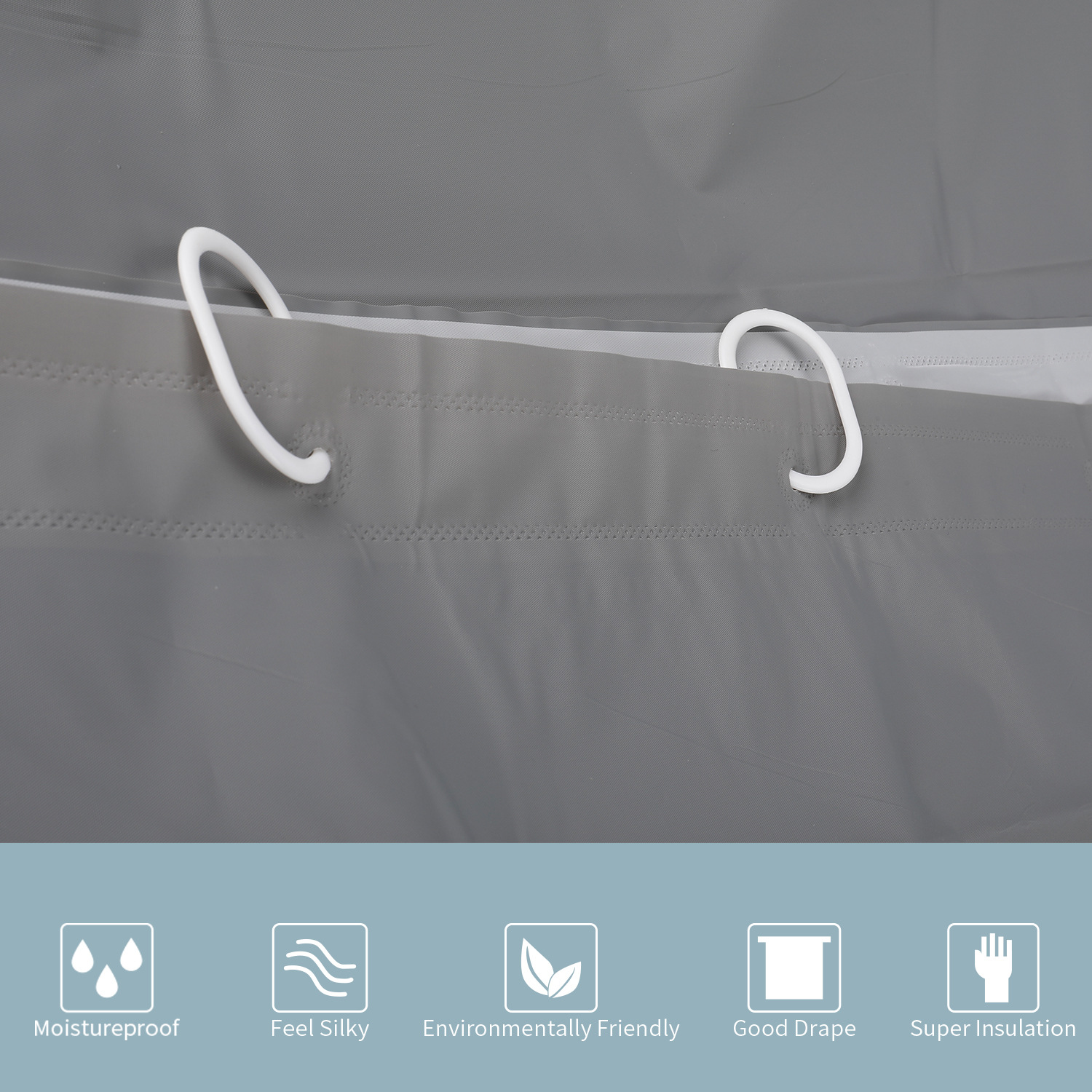 Cortina de ducha 180*180 color sólido engrosada cortina de ducha de tres piezas cortina de baño peva baño semitransparente cortina de ducha de baño impermeable