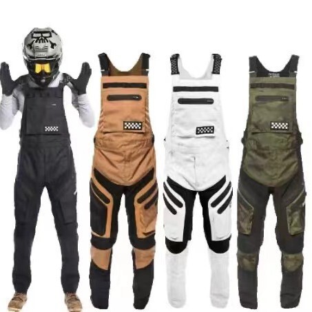 F-Style Bib Pants Mountain Bike Cycling Suit for Men and Women, Moisture-Wicking and Sweat-Wicking, Off-Road Motorcycle Racing Suit, Quick-Drying for Street Use