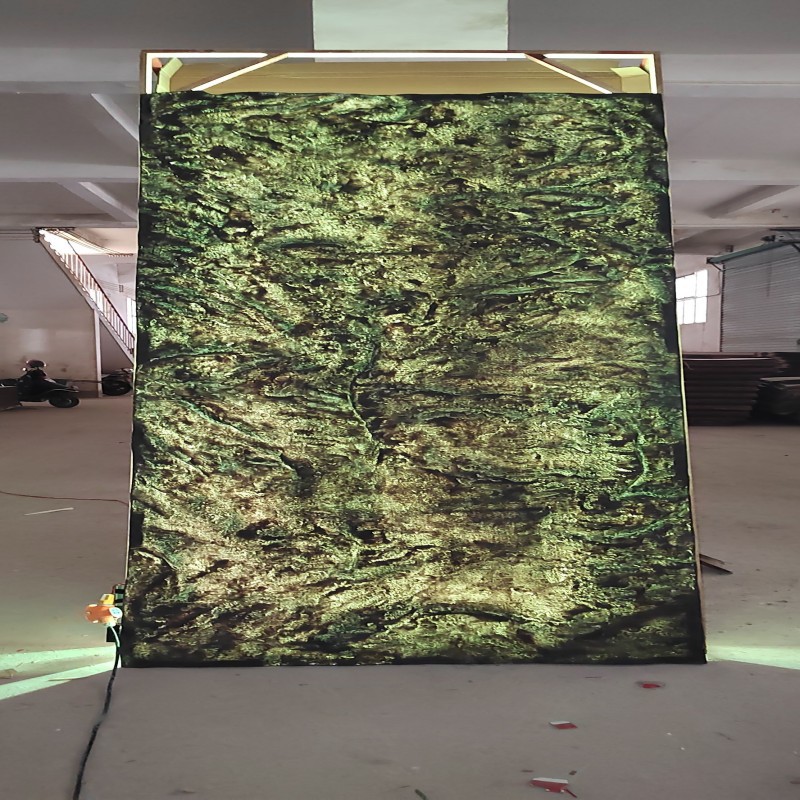 PU piedra translúcida roca volcánica material de piedra flexible ultrafina tablero de pared de roca de volumen de piedra pared de fondo de porcelana suave tablero translúcido de roca de Marte