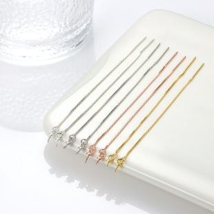 S925���y����朵����ӿ����бPñ����DIY�Ʒ�������K�����