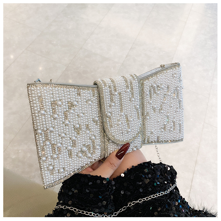 New cross-border European and American retro high-end clutch bag, full diamond single-shoulder crossbody ladies' bag, small bag, socialite dinner bag undefined