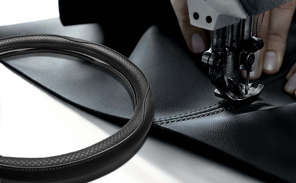 Car Steering Wheel Cover Microfiber Leather Trim Anti-Slip Universal Handle Cover Amazon Cross-Border New Model for Men and Women