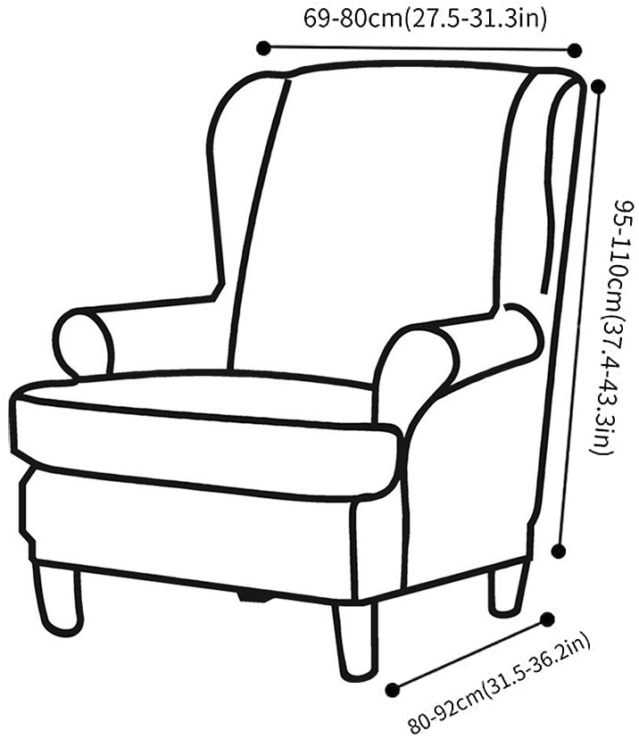 IKEA STRANDMON Wing Chair Velvet Cover