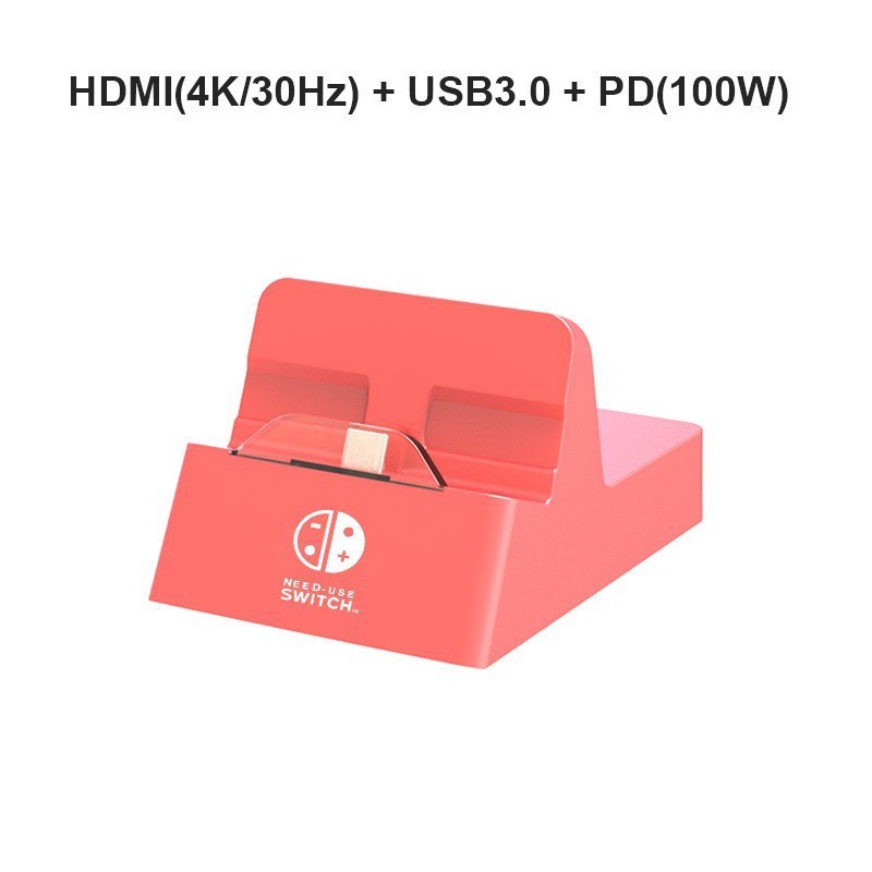 适用Switch游戏机多功能底座 typec转HDMI+PD+USB高清4k扩展坞|undefined