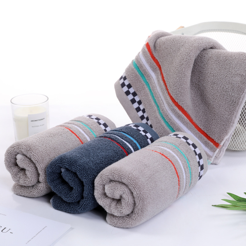 Serviette de visage en coton douce et absorbante pour bain maison_voghion.com