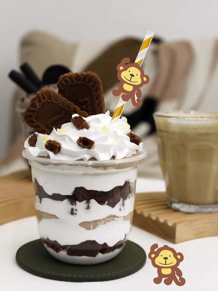 Fábrica en stock al por mayor fiesta creativa decoración de paja elefante tarjeta animal paja de papel desechable creativo transfronterizo