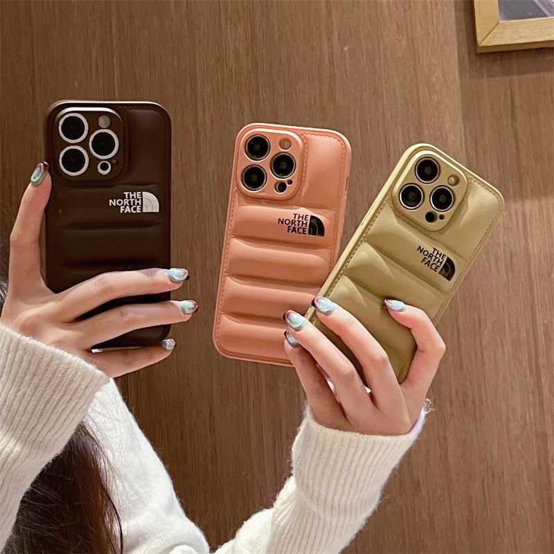 Chaqueta de plumón norte de la marca Chaozhou para iphone16Promax carcasa líquida 15pro Apple 13/12/11 transfronterizo