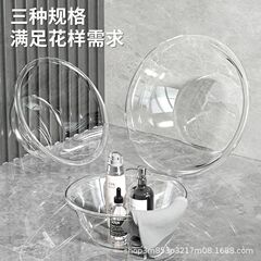透明洗面器家庭用美容院洗面器高颜値トイレ壁挂けプラスチック洗面器学生寮小洗面器