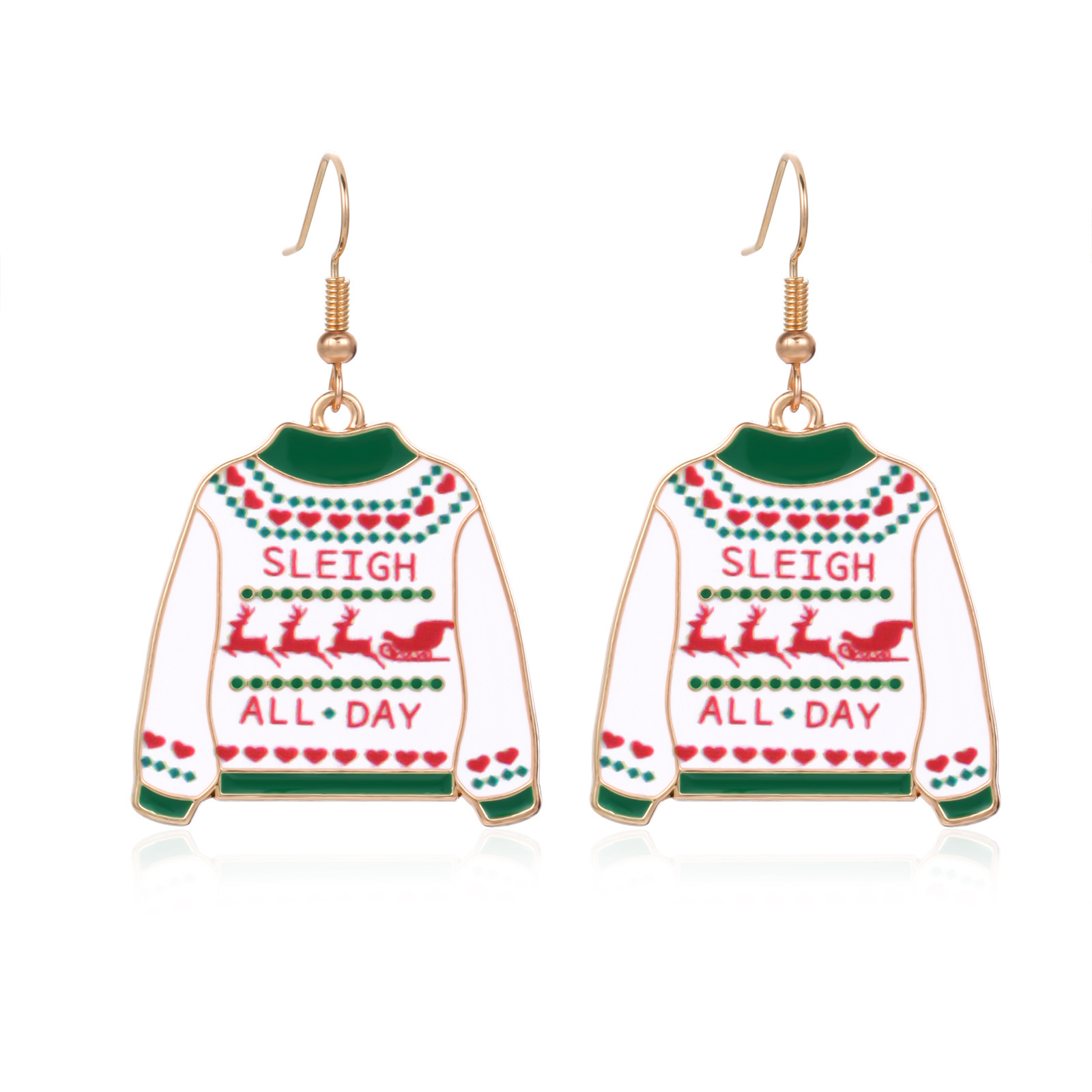 10g Weight Christmas Festival Women's Gender Cute Style Cute Drop Earrings 11