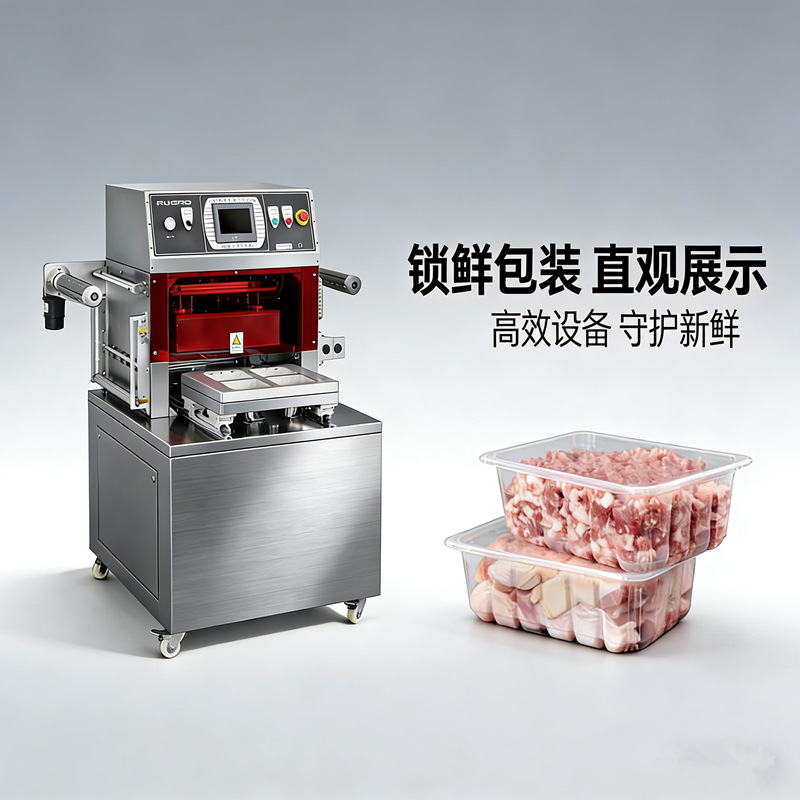 450 máquina de envasado de aire acondicionado al vacío para alimentos y mariscos llenos de nitrógeno aire acondicionado fresco envasado máquina de sellado automático image 4
