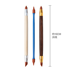 跨境3支硅膠筆粘土泥塑工具套裝 手辦肌理壓痕筆 陶藝雕刻刀