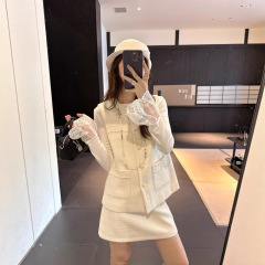DIGM | 2025秋冬法式名媛小香风A字裙高腰羊毛短裙半身裙女A70515