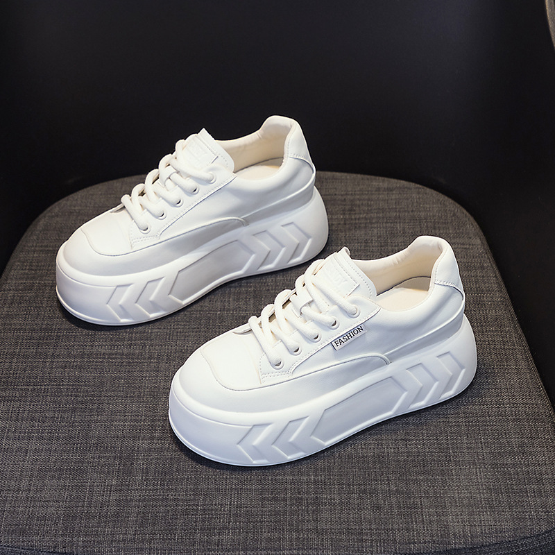Giày sneaker nữ chunky đế dày da bò mùa xuân 2026 tăng chiều cao — M2315 Màu mơ, M2315 màu trắng, M2315-1 mặt lưới màu trắng, M2315-1 mặt lưới màu hồng