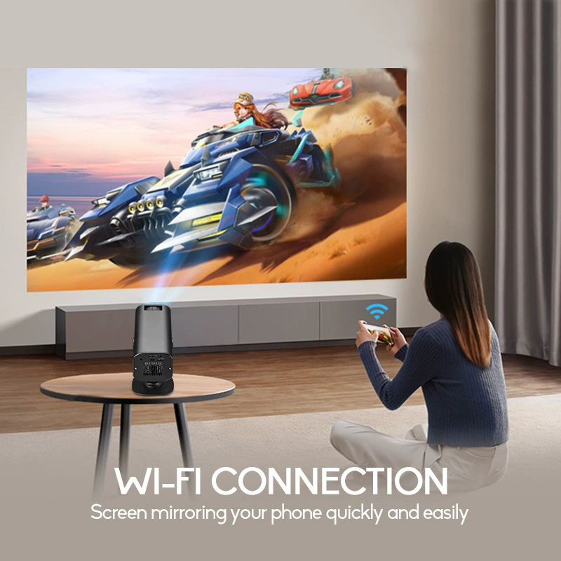 Мини-проектор M7, проводной/беспроводной, зеркирование по Wi-Fi, регулируемая стойка, портативный ЖК-проектор для проекции