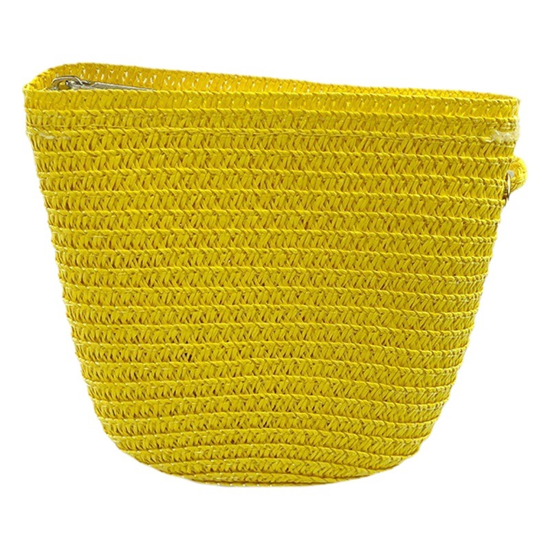 DIY Flower Accessories Children's Straw Bag Solid Color Light Paper Bag Summer Beach Outdoor Travel Bag