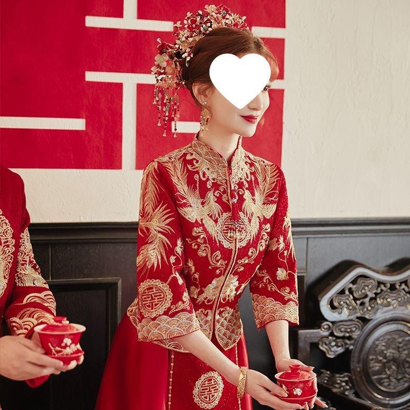 新品 秀禾服新娘2025新款中式嫁衣结婚礼服新式小个子敬酒服显瘦