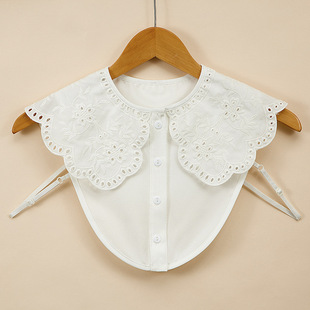 Embroidered Fake Collar Autumn and Winter Korean Style Cute Flower Shirt Collar Sweater Decorative Collar Fake Collar