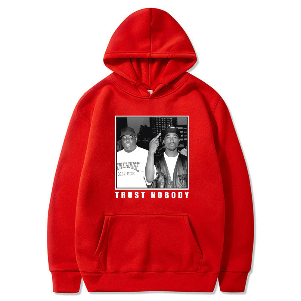 Tupac Notorious Big Hoodie Hip Hop 90s Old School Hoodies Sw