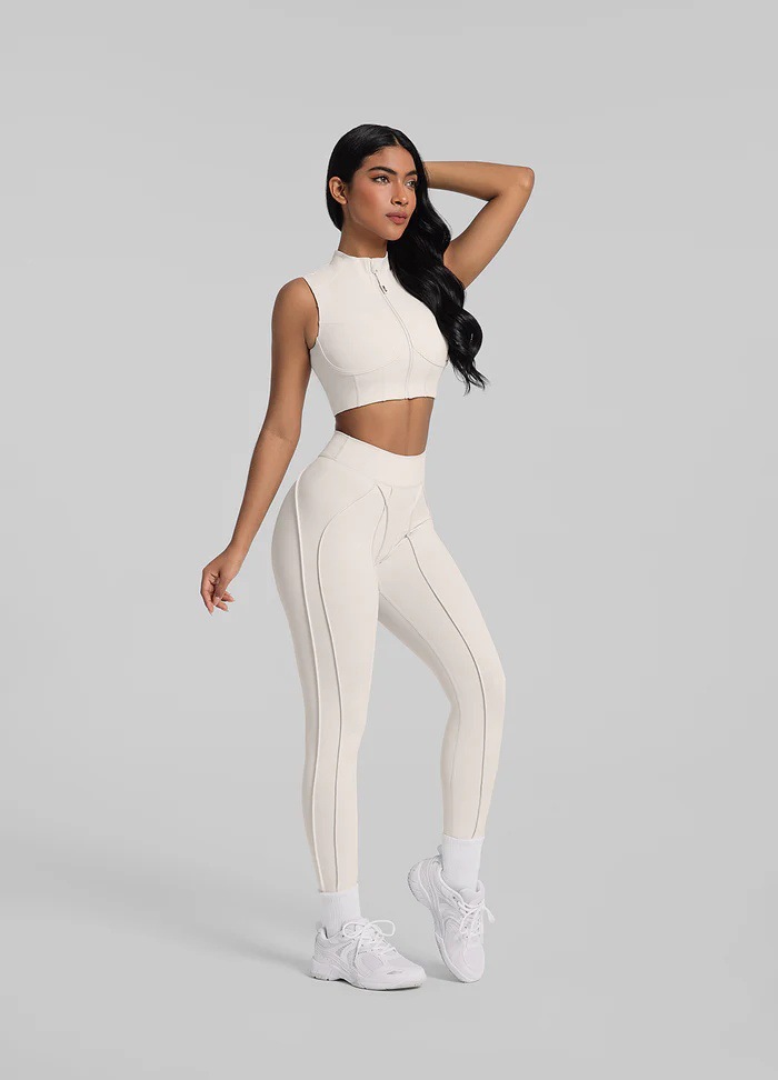 Zippered Sports Bra With Removable Breast Pads, Breathable And Supportive, Suitable For Fitness, Running, And Yoga._desvips.com