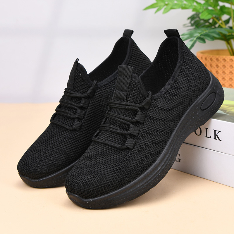 Spring and Summer New Style Mesh Casual Shoes, Fashionable Thick-Soled Slip-On Casual Women's Shoes, Sports Shoes, Breathable Mom Shoes Spring and Summer New Style Mesh Casual Shoes, Fashionable Thick-Soled Slip-On Casual Women's Shoes, Sports Shoes, Breathable Mom Shoes