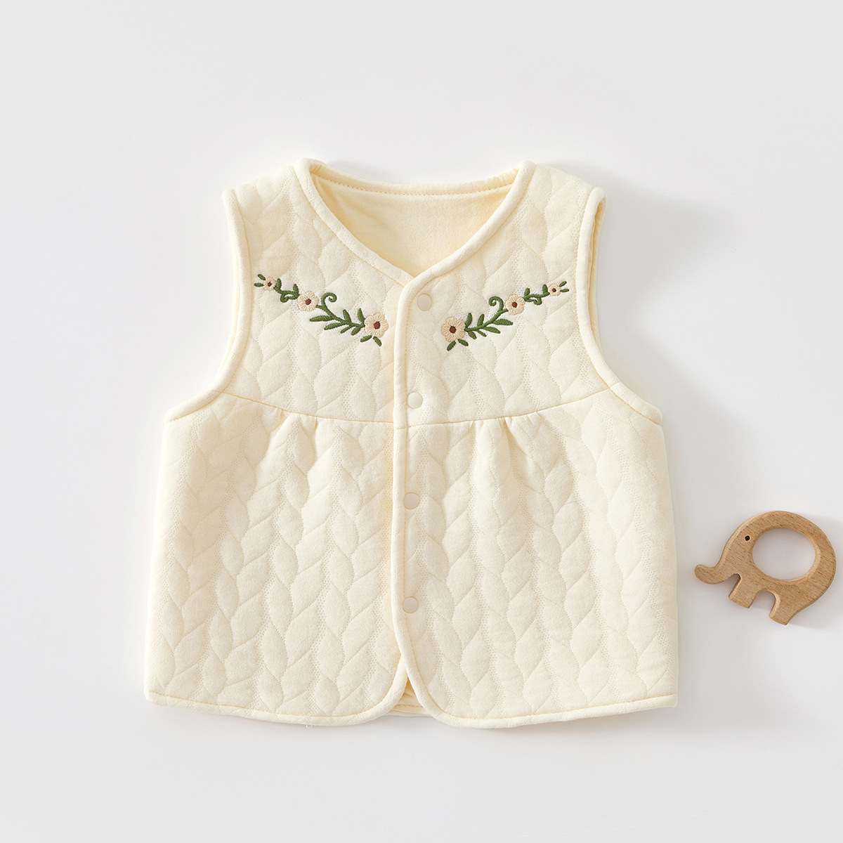 Baby chaleco de invierno y otoño, abrazadera de pony recién nacido, primavera y otoño, tres capas de chaleco caliente para bebés y niños pequeños, ropa interior
