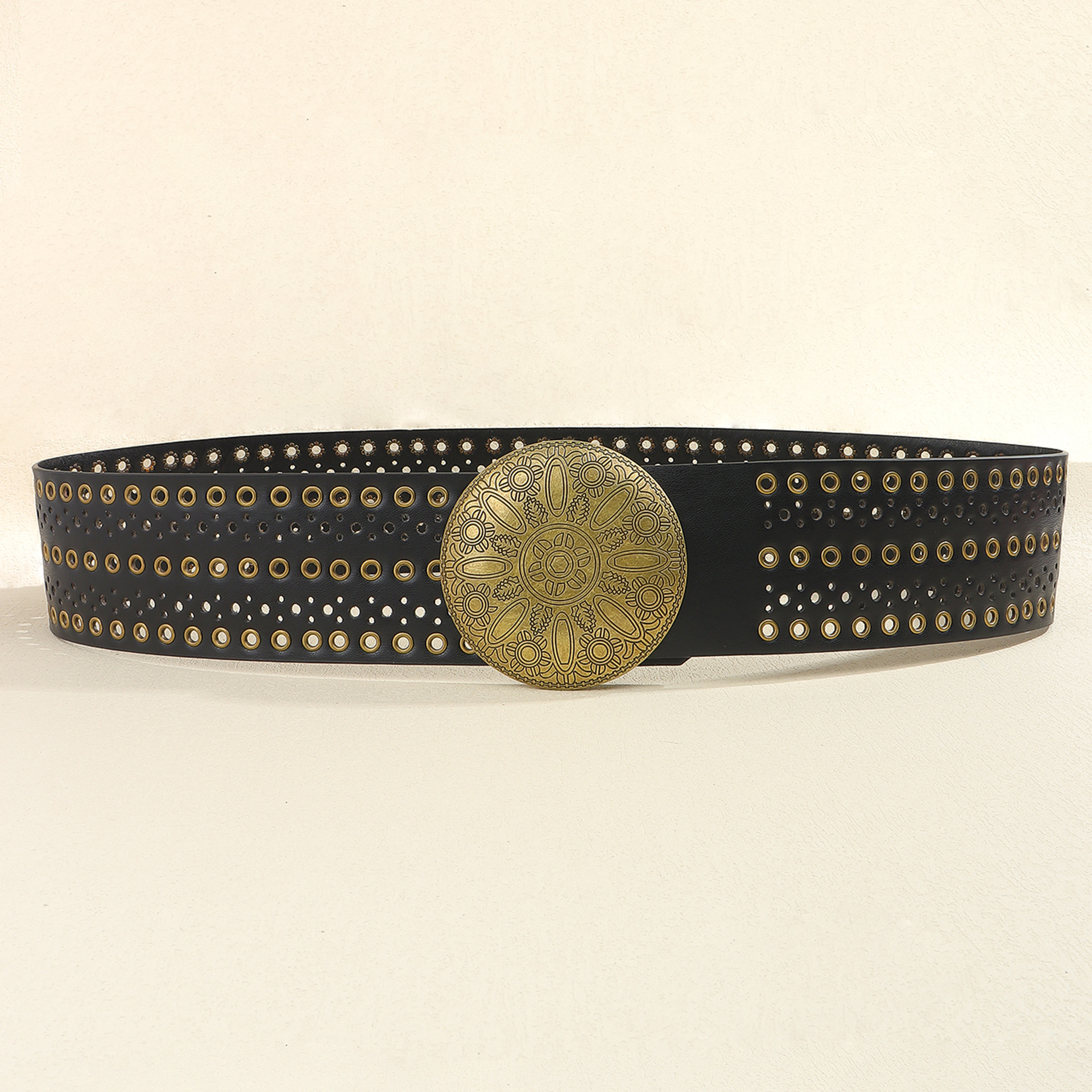 200g Weight Belt Classification 1 Piece Quantity Holiday, Banquet, Daily Occasion Pu Leather, Alloy Material Geometric Pattern Women's Gender Plating Design Retro, Vintage Style, Bohemian Style Retro Vintage Style Bohemian Geometric Pu Leather Alloy Plating Women's Leather Belts 9
