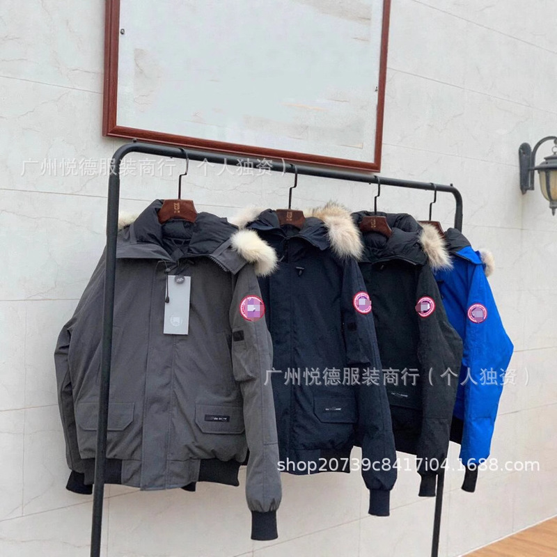 Foreign Trade Oversized Goose down Jacket for Men and Women, Winter 01 Short Cotton Bomber Jacket, Warm and Thickened Couple Style Coat