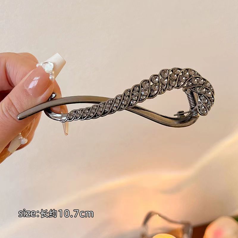 낚시 바늘 트위스트 클립 검정색