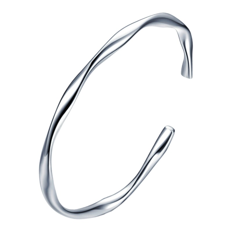 Light Luxury Ins Niche Design Mobius Silver-Plated Bracelet Endless Ring Bracelet Fashionable Bracelet