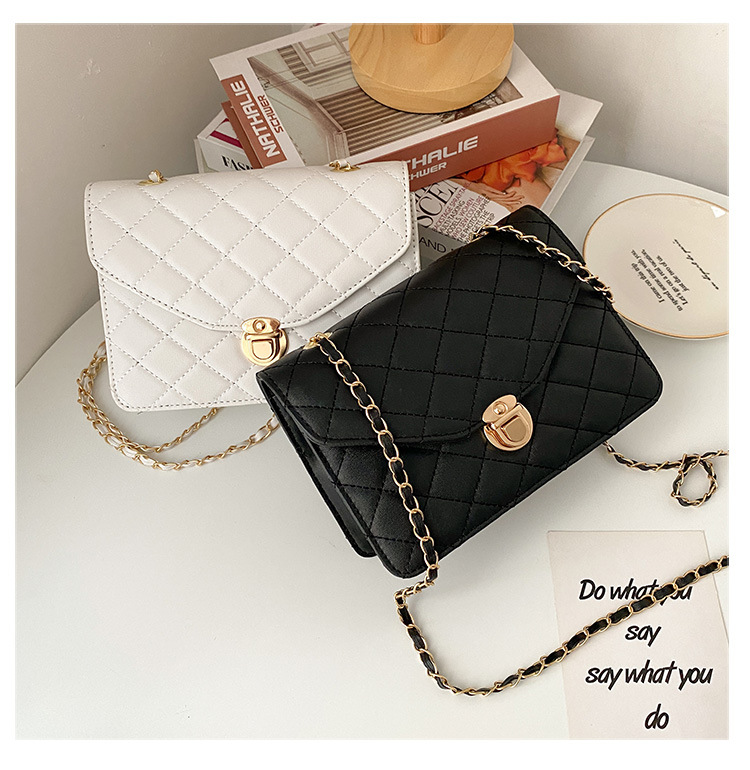 Korean chain fashion simple shoulder bag trendy embroidered simple messenger bagpicture2