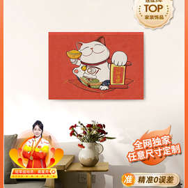 魔术贴电表箱装饰画客厅2025新款遮挡挂画布弱电箱电闸箱开关盒