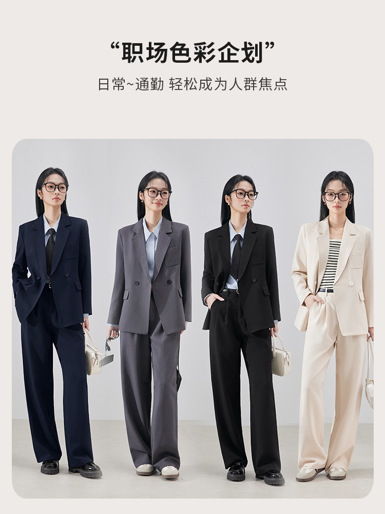 Black Suit Jacket for Women 2025 New Autumn High-End Professional Elegant Goddess Style Petite Casual Suit Suit