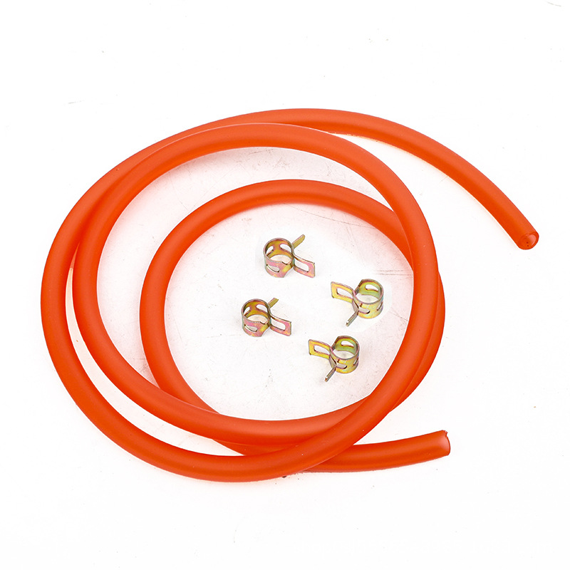 Motorcycle and Dirt Bike Hose Filter Oil Pipe Clamps 2m Oil Pipe with 4 Clamps Universal Set