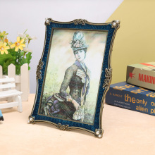 厂家源头金属时尚欧式复古金属相框轻巧硬度高家庭摆件装饰点缀