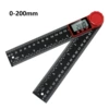 The new number show angle ruler 0-200