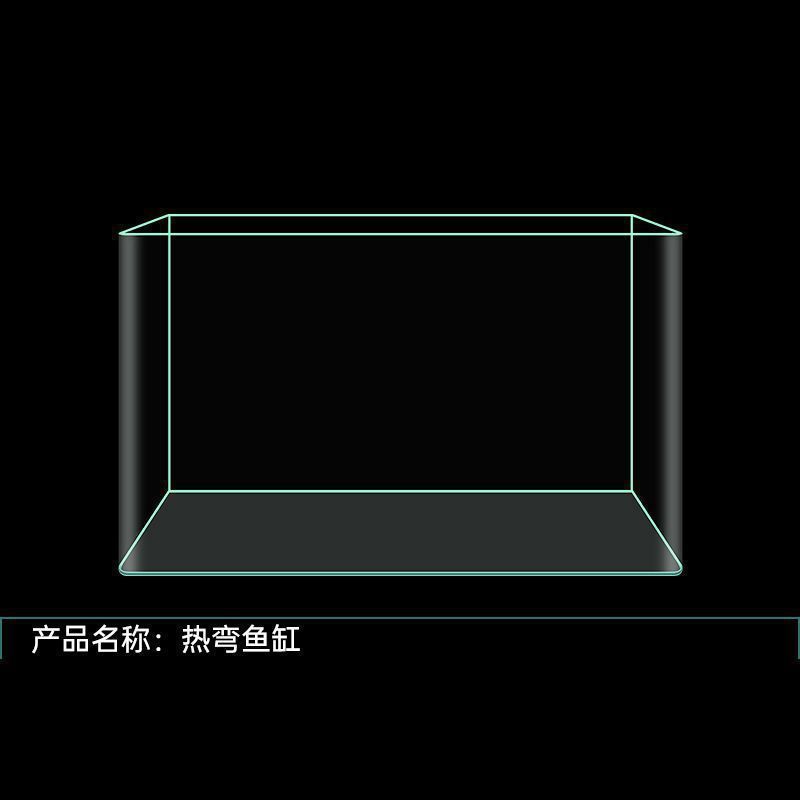 超白鱼缸金晶白工厂直销客厅办公室酒店大堂观赏大鱼缸代发裸缸|undefined