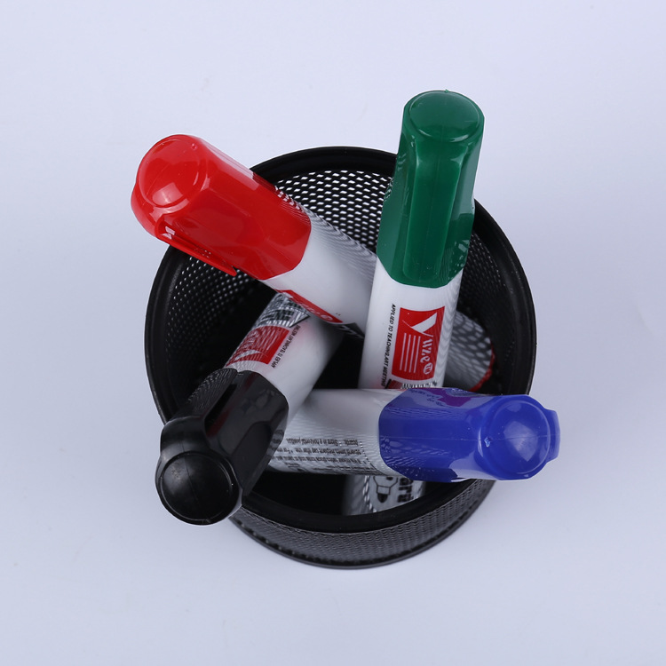 Los fabricantes suministran pluma de pizarra borrable de cuatro colores pluma de pizarra borrable de enseñanza de oficina