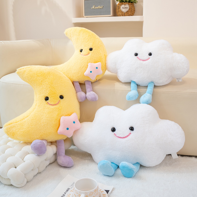 Ins red luna nube almohada niños dormir muñeca regalo sofá tatami ventana salediza decoración cojín