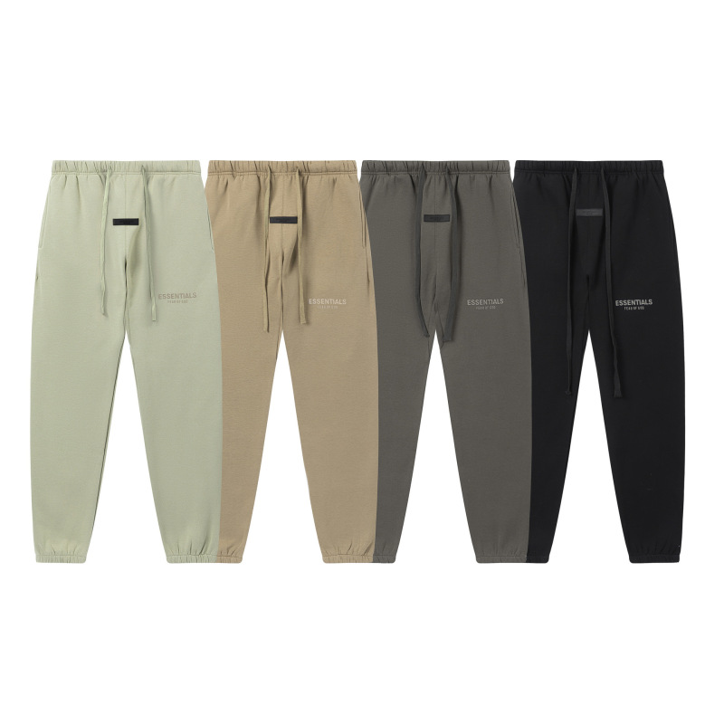 Fog Essentials Flocked 1977 Pants High Street Loose Casual Sports Autumn Winter Jogger Sweatpants for Men