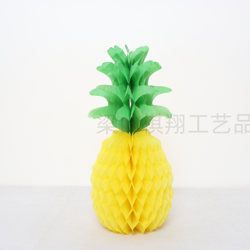 菠萝蜂窝球纸球装饰幼儿园中秋节日商场元旦场景布置菠萝蜂窝球|undefined