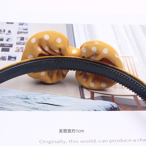 Japanese and south Korean children's hair bow hair hoop contracted cloth art students head hoop pressure hairpin 