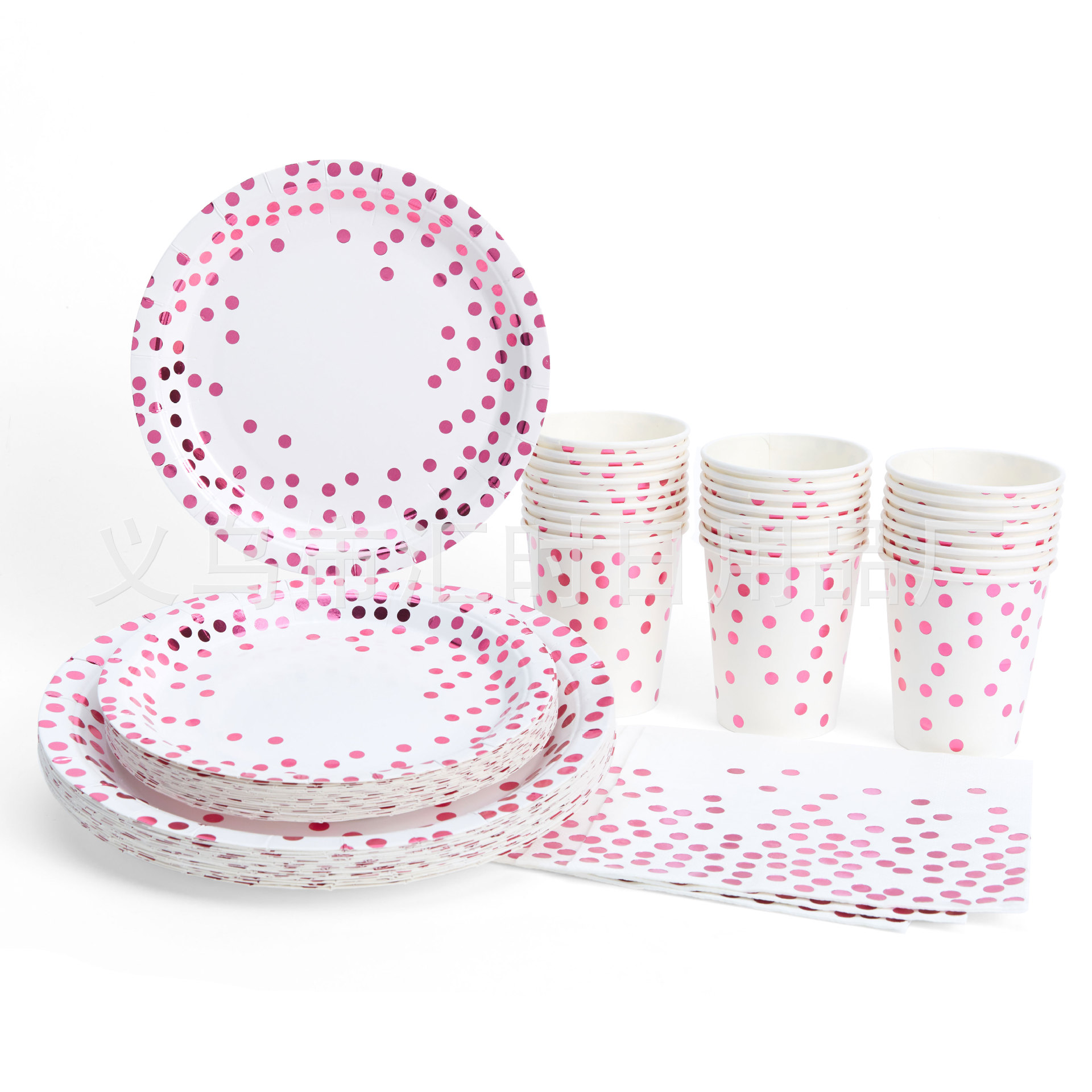 흰색 배경에 빨간색 금색 점