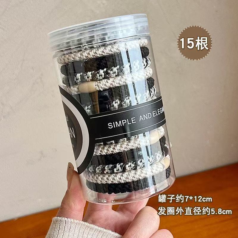高弹力发圈女皮筋扎头发绳高马尾加粗耐用无痕头绳高端不伤发头饰|undefined